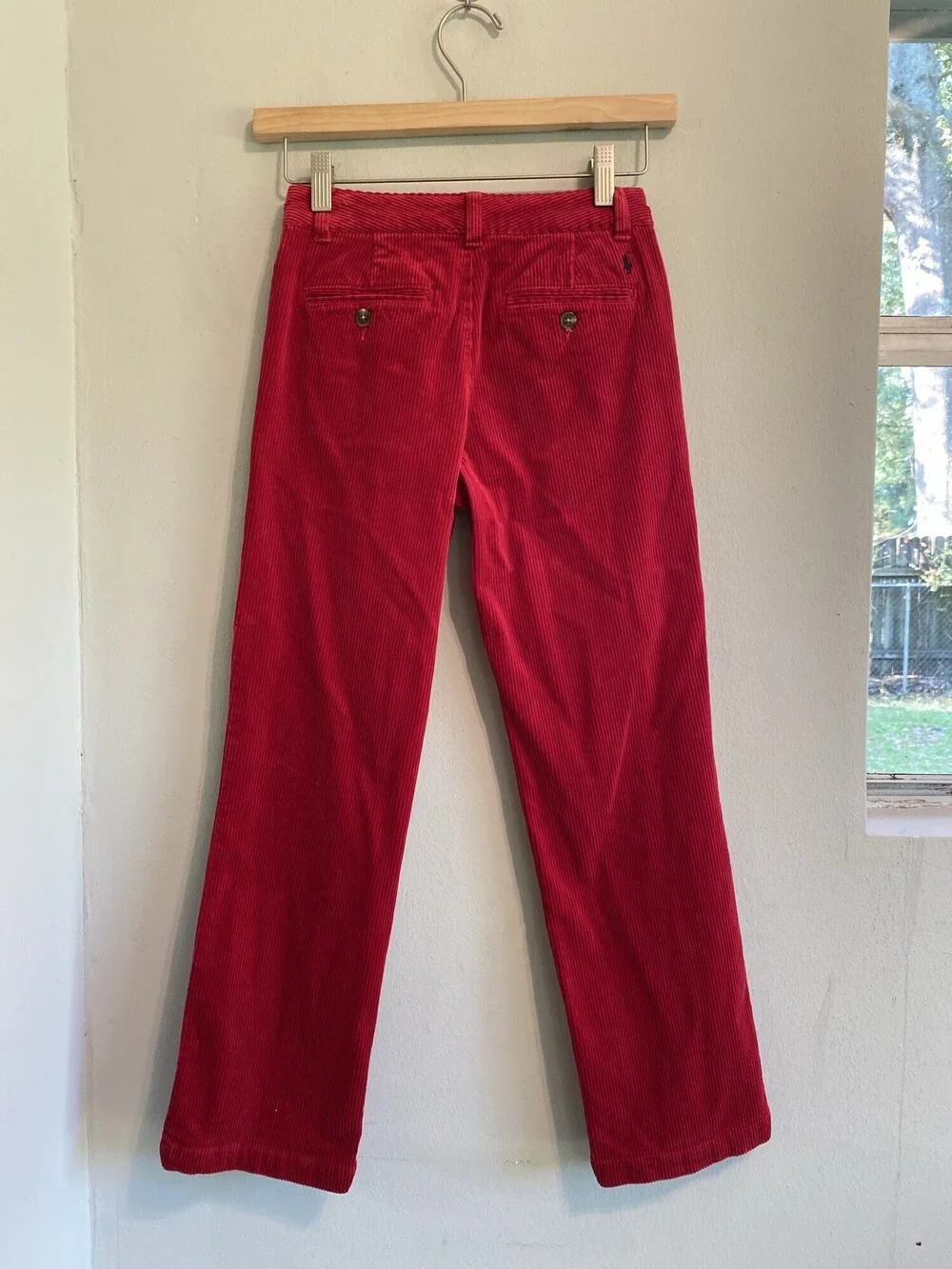 Polo Ralph Lauren Boys Red Bedford Straight Fit Corduroy Pant Size 8